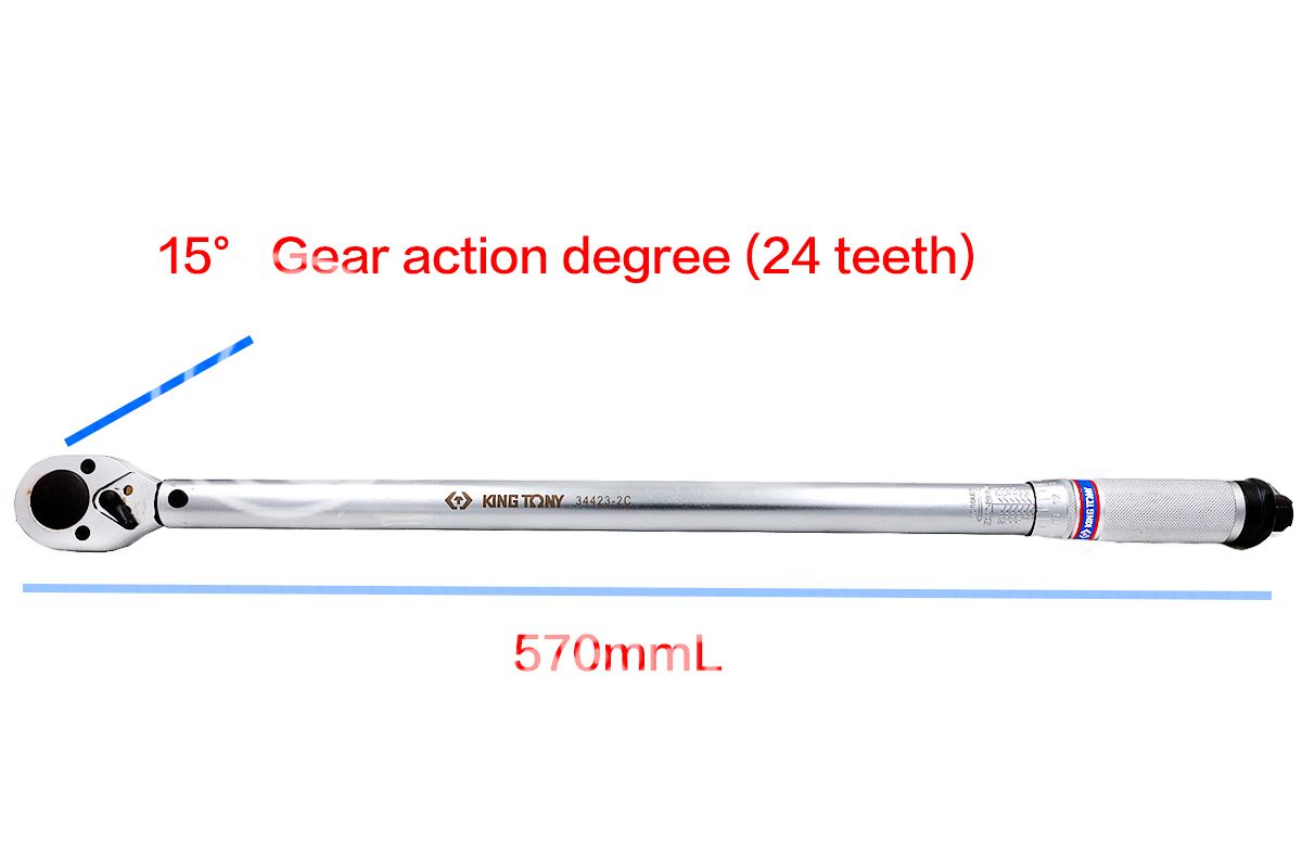 KING TONY 1/2"DR 50250ft. lb.Adjustable Torque Wrench Made in Taiwan